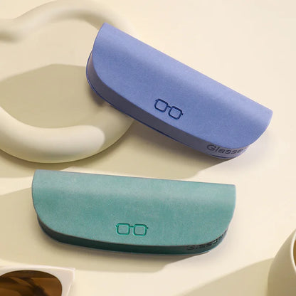 Caixa Porta-Óculos Unissex Couro Sintético – Estojo Compacto e Resistente