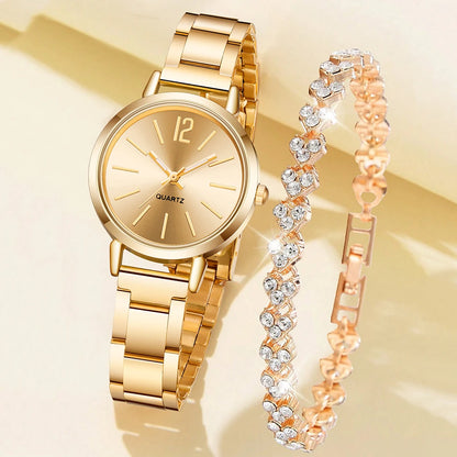 Relógio Feminino Luxo com Brilho em Strass ✨