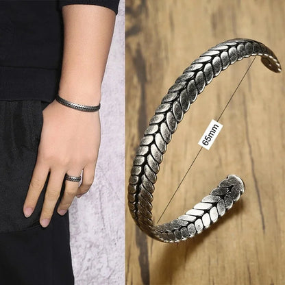 Pulseira Masculina Premium em Aço Inoxidável Dourado
