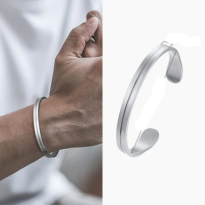 Pulseira Masculina Premium em Aço Inoxidável Dourado