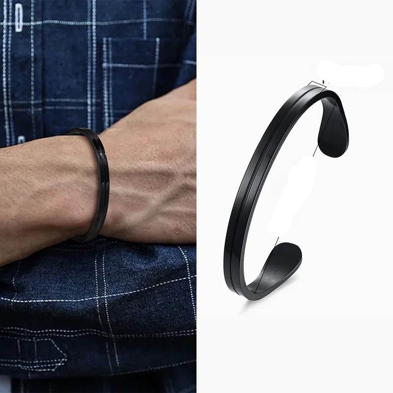 Pulseira Masculina Premium em Aço Inoxidável Dourado