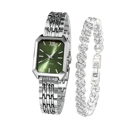 Relógio Feminino Elegante com Pulseira Strass