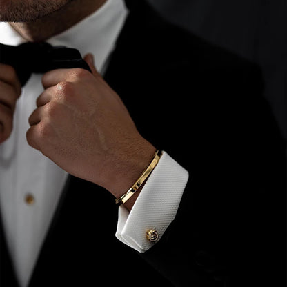Pulseira Masculina Fina em Aço Inoxidável