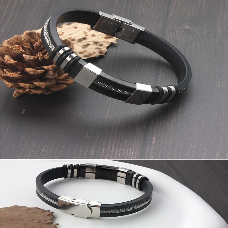 Pulseira Masculina Aço Inoxidável