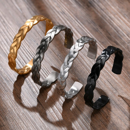 Pulseira Masculina Premium em Aço Inoxidável Dourado