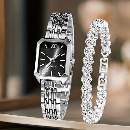 Relógio Feminino Elegante com Pulseira Strass