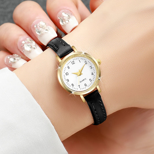 Relógio Feminino Minimalista Pulseira de Couro
